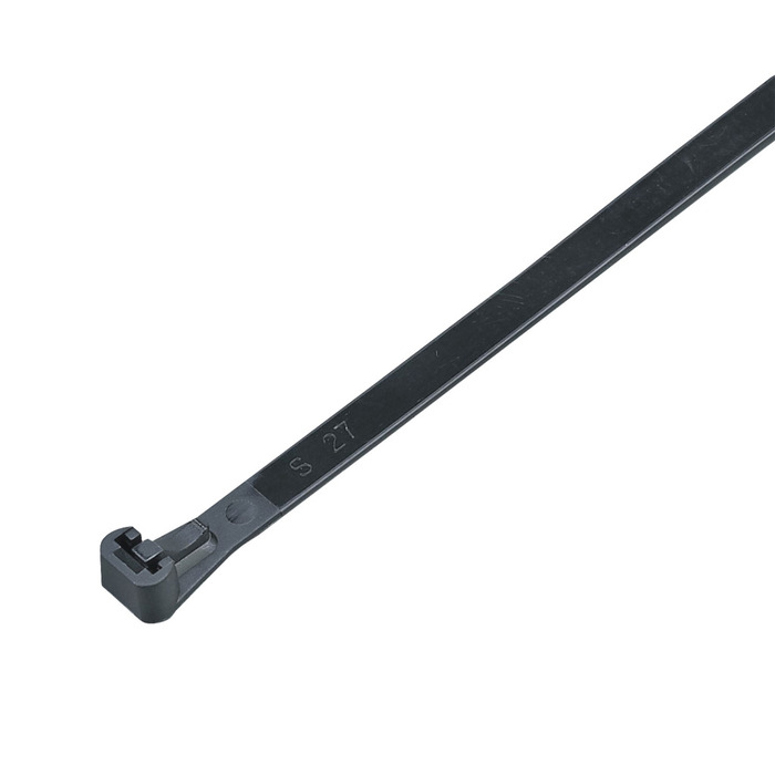 Buntband Öppningsbara 200 x 4,6 mm Svart 50-pack